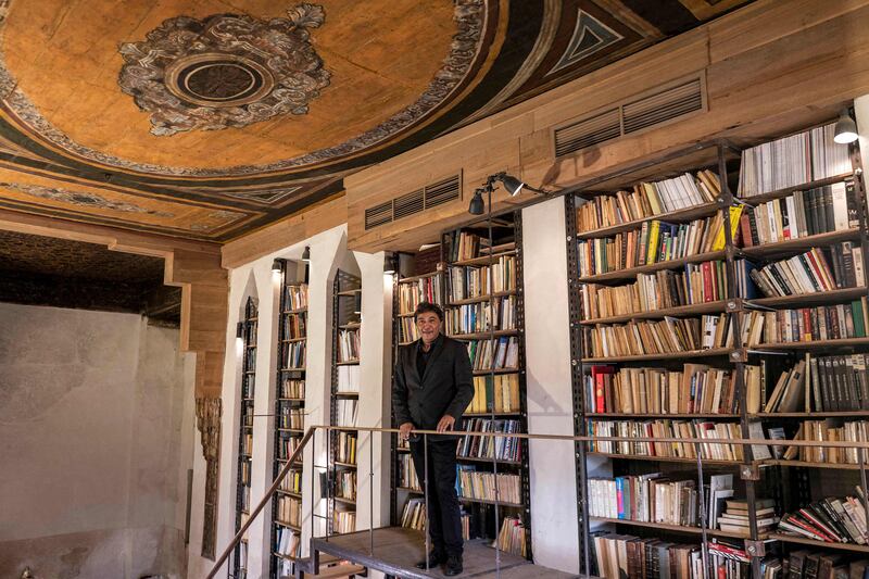 Alaa Habashi, pictured, professor of architecture and heritage conservation at Egypt's Menoufia University, bought the building in 2009 and spent a decade turning it into a community space