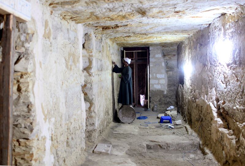 Czech archaeologists continue to excavate the recently discovered tomb of the ancient Egyptian Princess Shert Nebti, daughter of King Men Salbo, dating from the 5th dynasty around 2,500 BC, with four other tombs of high-ranking officials near Saqarra pyramid. Reuters