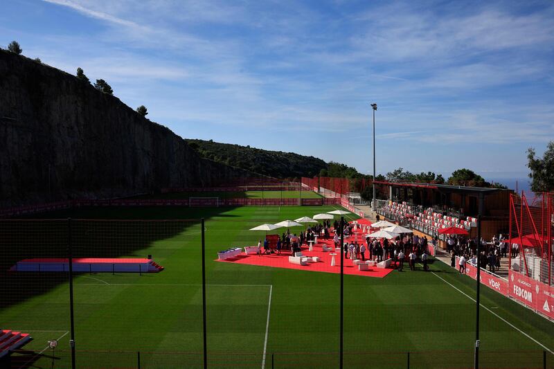 AS Monaco's new performance centre overlooks the Mediterranean sea. AFP