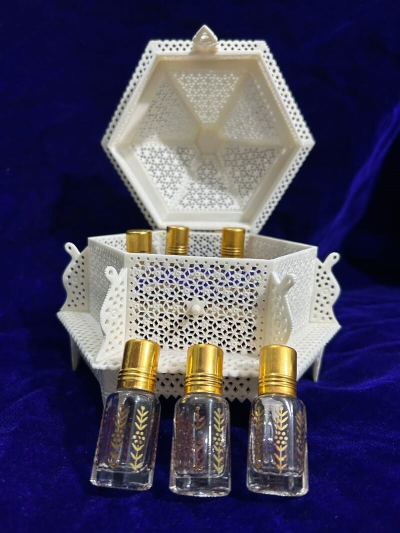 Ittar boxes were used to keep perfumes 