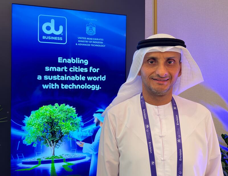 Ahmed Baghoum, chief executive of Masdar City, says smart technology will help in the 'creation of the next wave' of buildings. Alvin R Cabral / The National