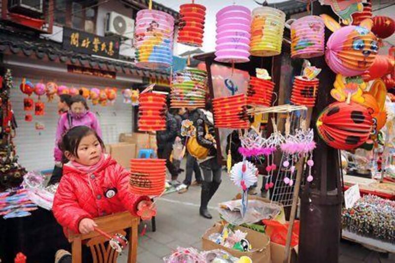 Retail sales at monitored outlets in China increased 14.7 per cent between February 9 and 15, down from 16.2 per cent last year. AFP PHOTO / Peter PARKS