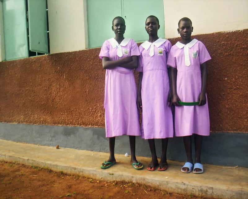 Students at St Bartholomew’s Orphanage in Kajo Keji in a photo taken by Kabang. Courtesy 100 Cameras
