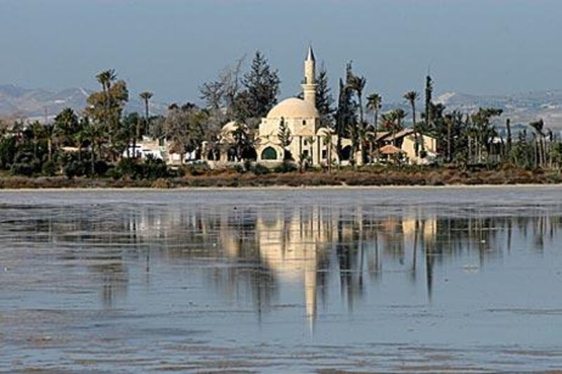 Hala Sultan Tekke mosque in Larnaca is the most important Islamic pilgrimage site in Cyprus.