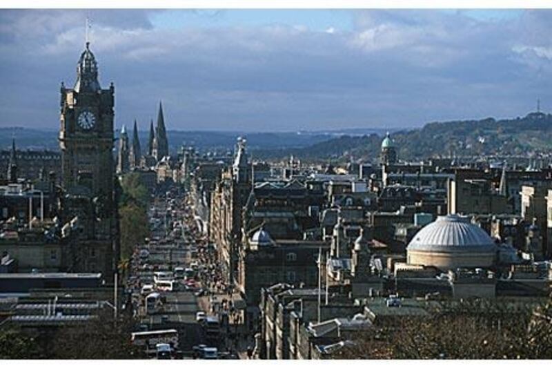 The views of Princes Street and the castle can be best enjoyed from the top of Calton Hill.