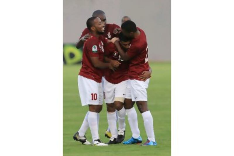 Ismail Matar, left, is not concerned if he does not score, as long as Al Wahda win. 

Ravindranath K / The National