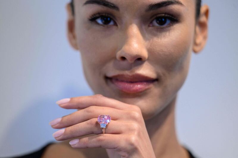 The Eternal Pink was mined by De Beers at the Damtshaa mine in Botswana. AFP