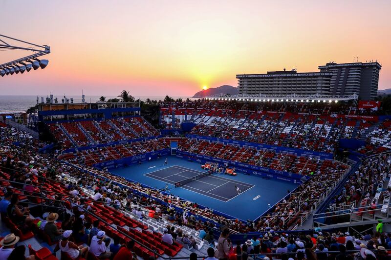 Mextenis Stadium during the Telcel Mexican Open match between Alexei Popyrin and Alexander Zverev in Acapulco, Mexico. Getty Images