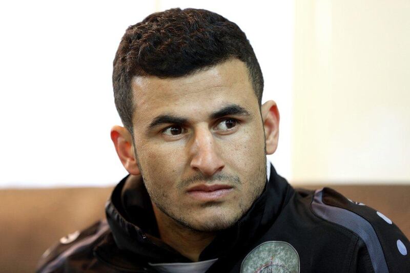 Iraqi footballer Ayman Hussein was driven from his home by ISIL militants. Eighteen months later, he sent Iraq’s soccer team to the Olympics. Hadi Mizban / AP