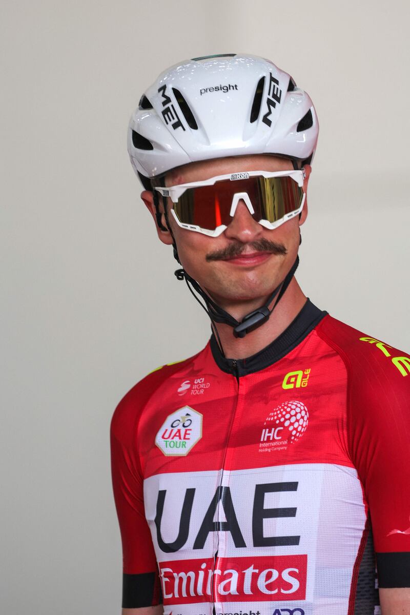 UAE Team Emirates' Australian rider Jay Vine ahead of Stage 6. AFP