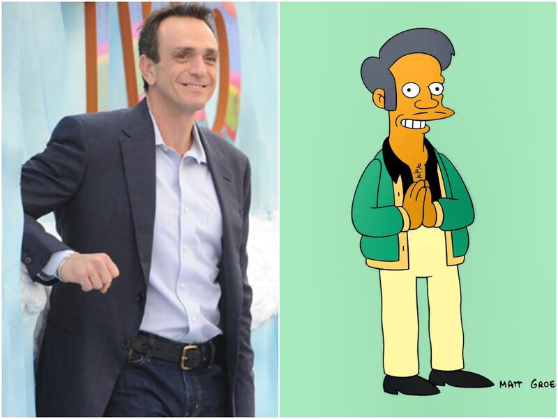 Hank Azaria has apologised for endorsing racial stereotypes through the role of Apu on 'The Simpsons'. Getty Images / AFP, AP Photo