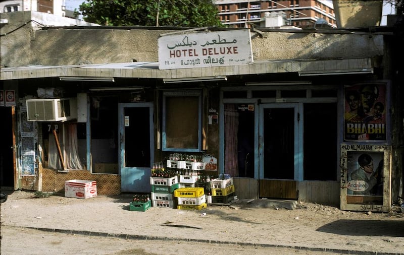 Hotel Deluxe, in 1984, was a tea shop in a now demolished Indian area.