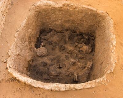A clay tannour found at Hili 2 in Al Ain. Courtesy Department of Culture and Tourism - Abu Dhabi