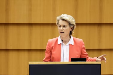European Commission President Ursula von der Leyen told the European Parliament on Monday that Ankara had not provided a her with chair because she is a woman. AFP 