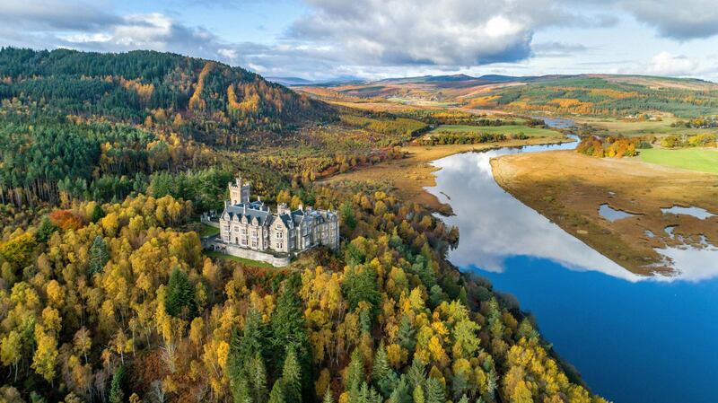 It's the youngest castle in Scotland and the former home of the Duchess of Sutherland.