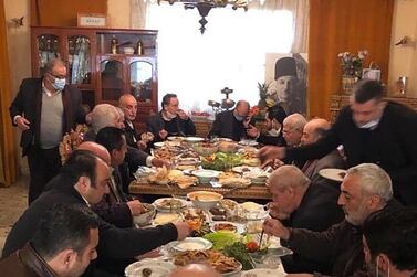 On January 6, Lebanese media alleged that Health Minister Hamad Hassan hosted a gathering at his home (pictured). His government previously issued orders to avoid gatherings. On Wednesday he tested positive for Covid-19 .