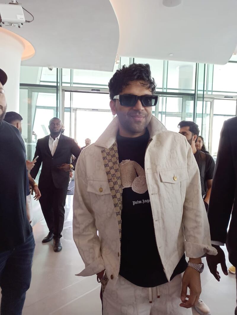 Singer Guru Randhawa, who is one of the performers at the IIFA Rocks, arrives at the W Abu Dhabi - Yas Island.