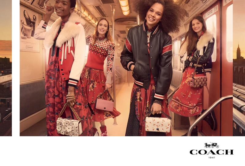 Looks from the Coach autumn/winter 2017 campaign. Courtesy Coach