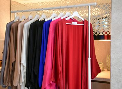 Yello produces biodegradable abayas which are better for the environment.  Khushnum Bhandari / The National
