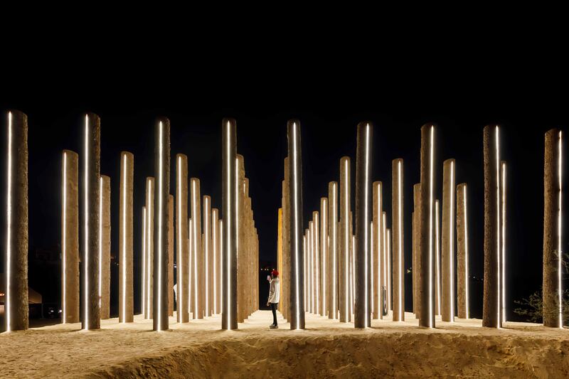 Monument to the Disappearing Forests by Swiss visual artist Claudia Comte