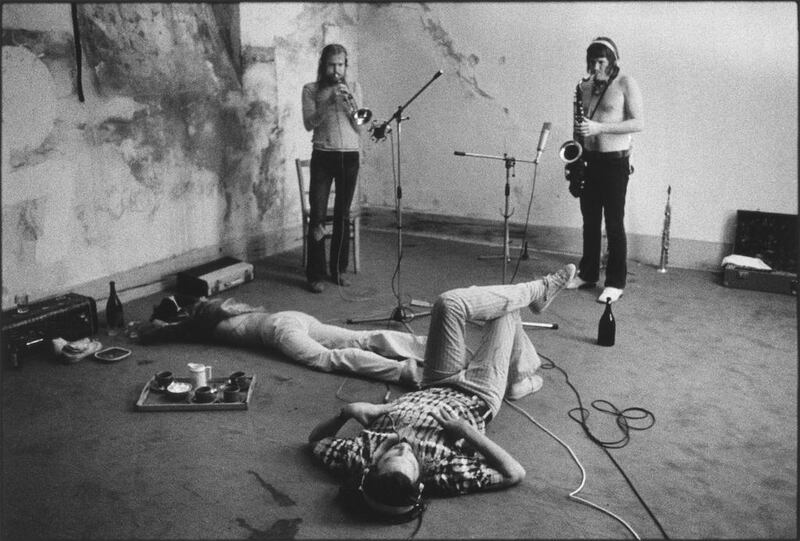The Rolling Stones at the recording studio in Villa Nellcote, Villefranche-sur-Mer, France, 1971.  EPA / Dominic Tarle 