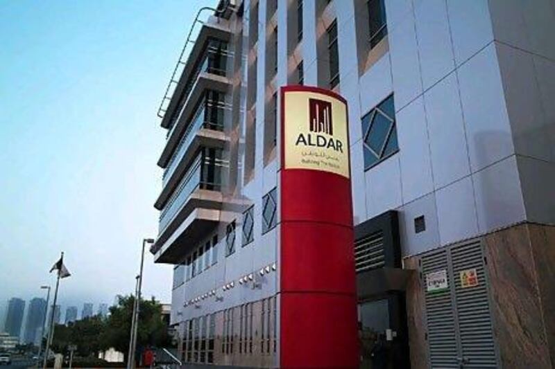 Aldar Properties has seen its shares rise by almost 7 per cent today on the Abu Dhabi bourse.
