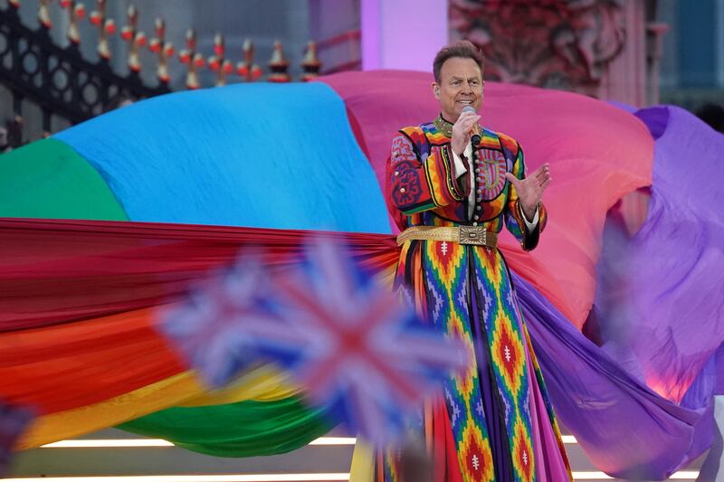 Jason Donovan dazzles in his technicoloured dream coat as he reprises role of Joseph for the concert.