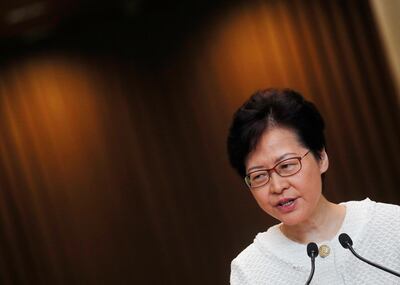 Hong Kong's Chief Executive Carrie Lam attends a news conference in Hong Kong, China September 10, 2019. REUTERS/Amr Abdallah Dalsh