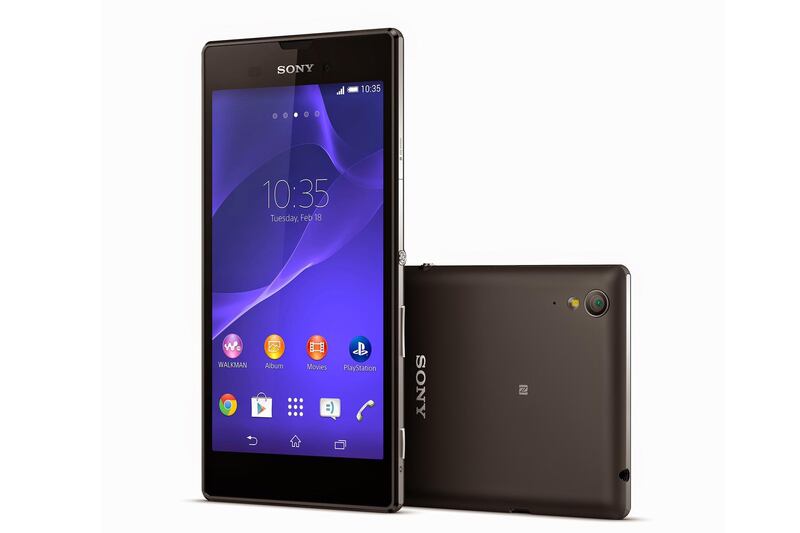 Sony Xperia T3 smartphone. Courtesy Sony