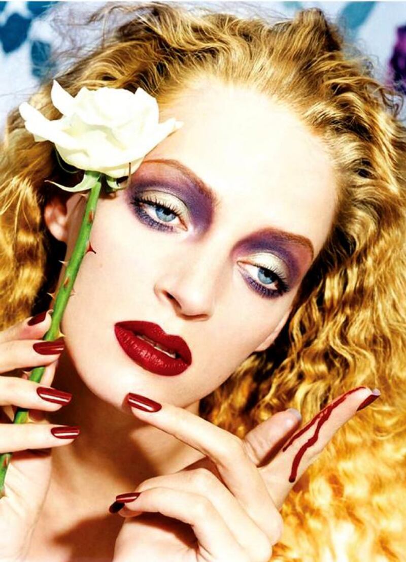 David LaChapelle’s image of Uma Thurman, a limited-edition set of three, is a part of World Art Dubai this year. Courtesy Vogelsang Art Gallery, Belgium