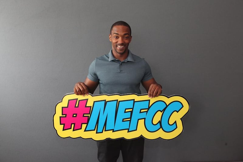 Anthony Mackie at the Middle East Film and Comic Con 2017. Courtesy MEFCC