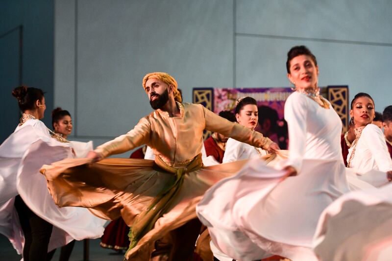 Mumbai Nights 2 is an immersive theatre experience at Louvre Abu Dhabi that encourages audience participation. All photos: Khushnum Bhandari / The National