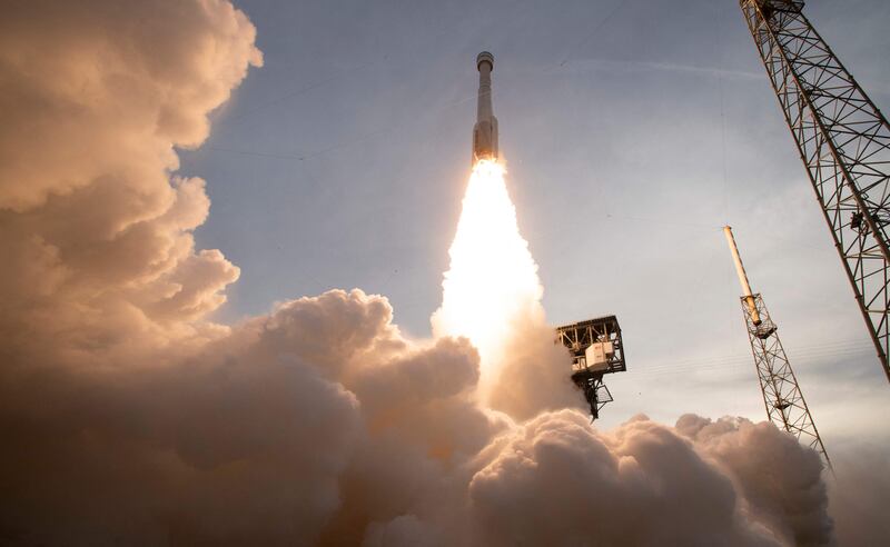 A United Launch Alliance Atlas V rocket with Boeing’s CST-100 Starliner spacecraft aboard launches from Space Launch Complex 41, Thursday, May 19, 2022, at Cape Canaveral Space Force Station in Florida. Photo: AFP / Nasa 