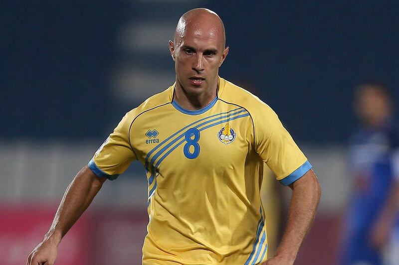 Mark Bresciano shown during a Qatar Stars League match with his club, Al Gharafa, in Doha. Karim Jaafar / Al-Watan Doha / AFP / February 23, 2013