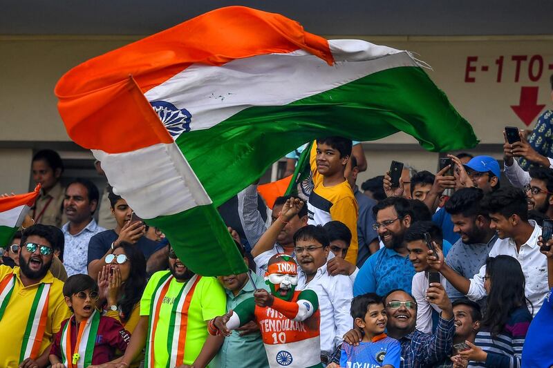 India fans in Indore. AFP
