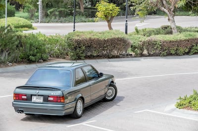 DUBAI, UNITED ARAB EMIRATES. 22 JULY 2018. BMW owner Rupert Diss’s vintage M3. (Photo: Antonie Robertson/The National) Journalist: Adam Workman. Section: Motoring.