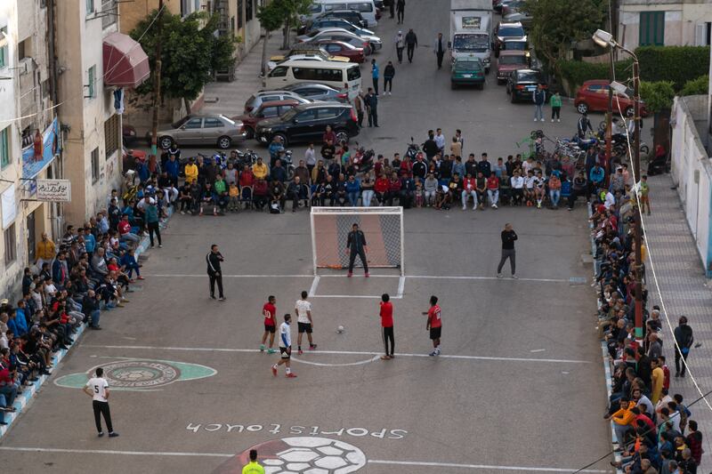 The Al Falaki tournament, Egypt's oldest Ramadan street football competition, is held in Alexandria.