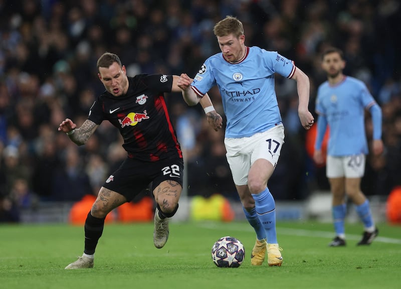 Kevin De Bruyne - 9 Assisted Haaland for the second goal by hitting a spectacular left-footed shot which came off the crossbar for the Norwegian to head into an empty net. Capped off an impressive performance by rounding off the scoring in the last minute.


Action Images