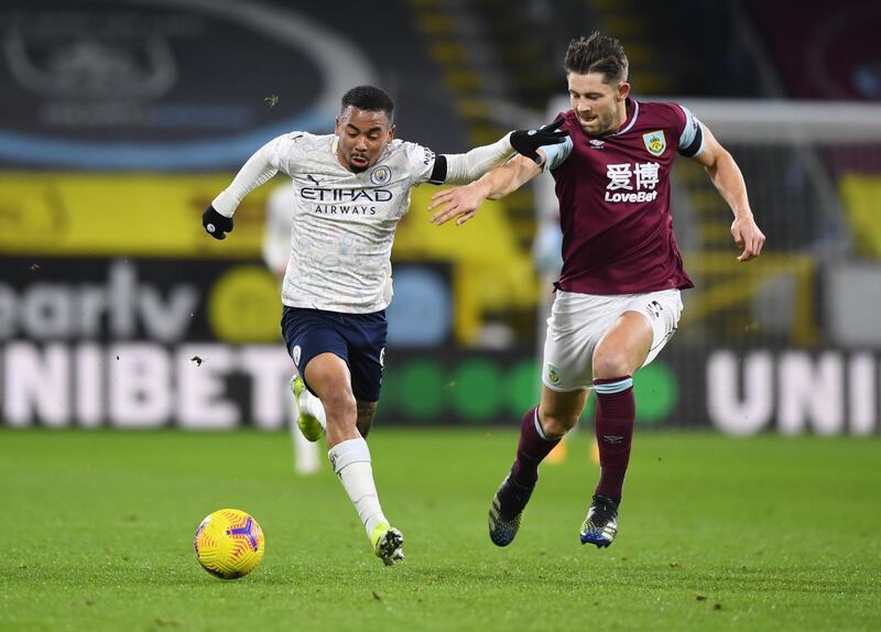 James Tarkowski - 6: A hard night dealing with City’s pace and movement. Won some important headers from City crosses and made some timely challenges. Should have conceded a second-half penalty, though, for foul on Jesus but somehow escaped punishment. Reuters