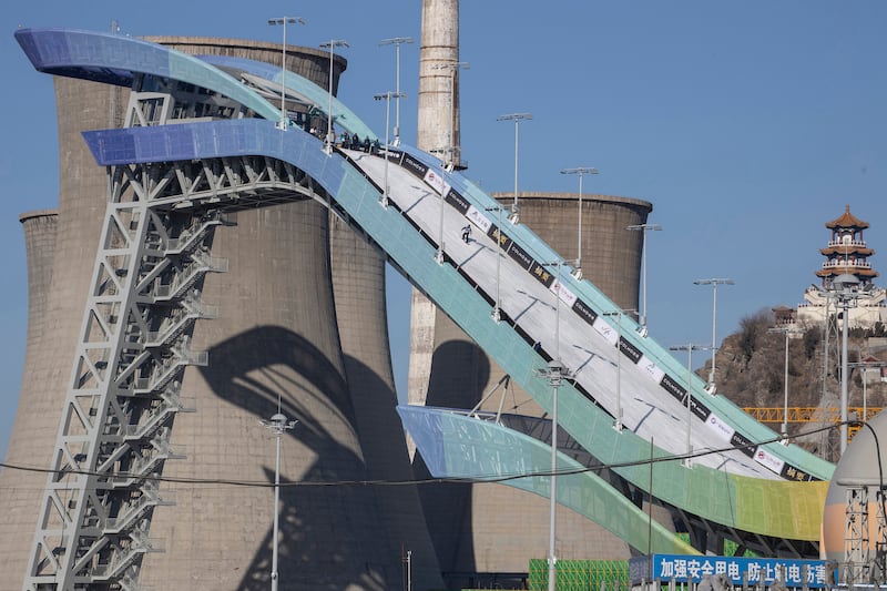 The Big Air Shougang in Beijing will host the big air competition. AP