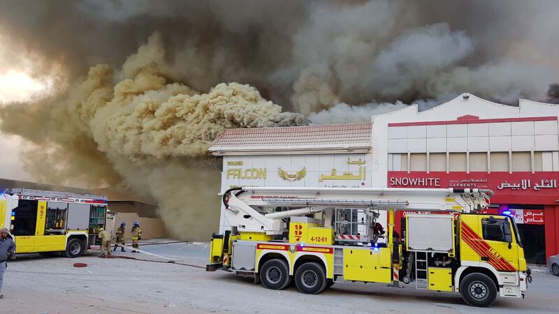 A fire killed one in an Ajman industrial area on Saturday. Ajman Civil Defence