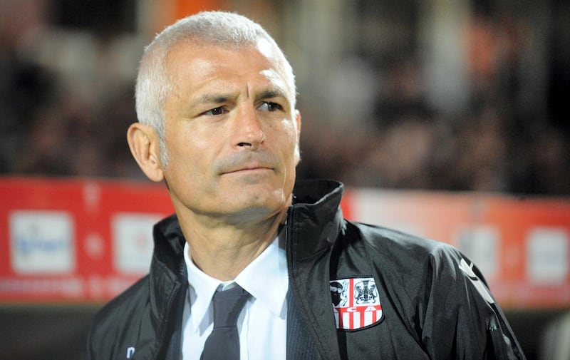 Ajaccio's Italian coach Fabrizio Ravanelli looks on during the French L1 football match Guingamp vs Ajaccio on October 26, 2013 at the Roudourou stadium in Guingamp, western France. AFP PHOTO/FRED TANNEAU / AFP PHOTO / FRED TANNEAU