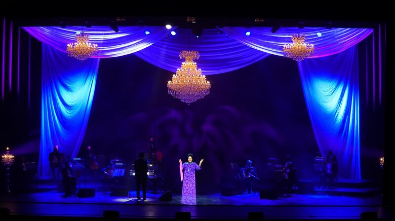 Accompanied by a live band, the hologram Umm Kulthum performed many of the late diva’s greatest hits, including 'Al Atlal, Enta Omri' and 'Lessa Faker'. Dubai Opera