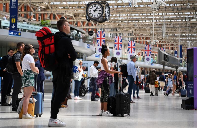 Britain will face its largest rail strike in more than three decades next week. EPA