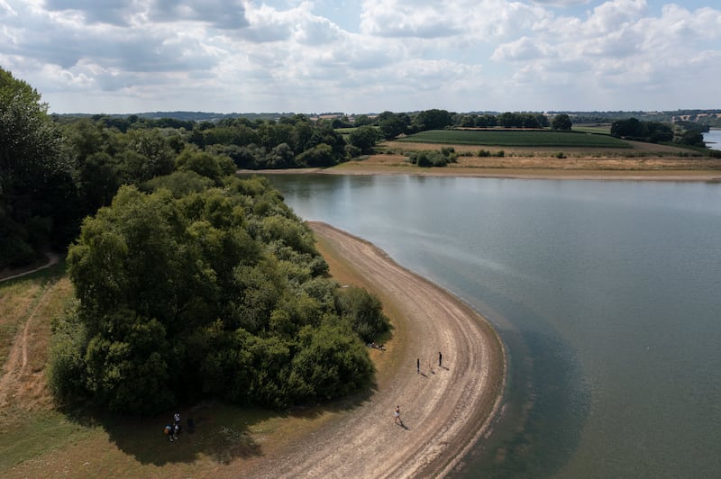 Low water levels at Bewl Water reservoir in Lamberhurst. Getty Images