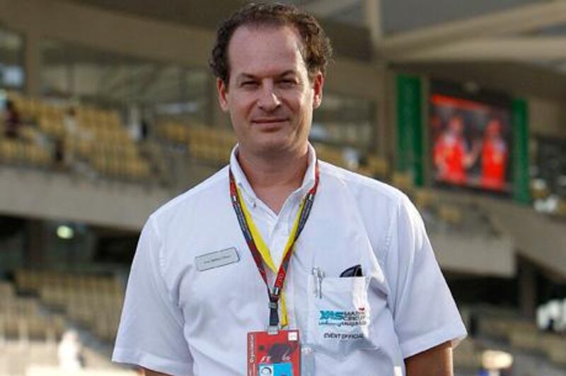 ABU DHABI, UNITED ARAB EMIRATES Ð Nov 12: Dr.Sean Petherbridge outside the Medical Center in the Yas Marina Circuit in Abu Dhabi. (Pawan Singh / The National) For News. Story by Eugene