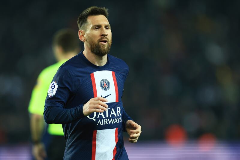 PSG and Argentina star Lionel Messi. AP