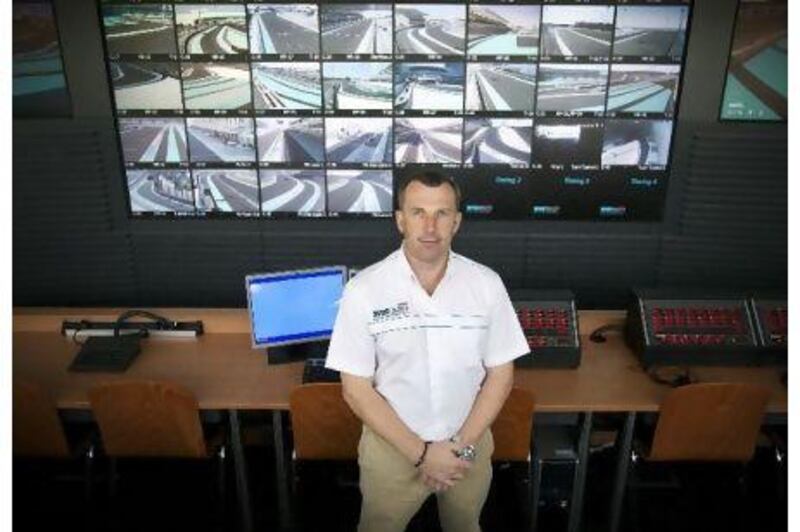 "Everything has to be primed and ready to go," says Gary Dearn, the senior track manager, at the Yas Marina Circuit control room.