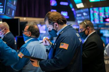 Traders on the floor of the New York Stock Exchange. Another rally for the S&P 500 on Wednesday is sending it to the edge of its record high, and this time big technology stocks are also rising on Wall Street. AP