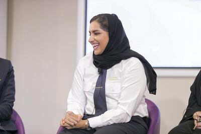 ABU DHABI, UNITED ARAB EMIRATES - AUG 22: 

Mariam Al Obaidli, technical engineer at Etihad.

Etihad Aviation Group celebrated Emirati Women’s Day 2017 by organizing a panel under the title: “Emirati Women Partners In Giving – Between the Past and Present”, which featured several successful female Emirati Etihad staff who work across the spectrum of our operations, including engineering, legal, flight and airport operations.



(Photo by Reem Mohammed/The National)

Reporter: RAMOLA TALWAR
Section: NA